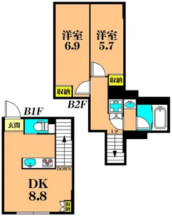 東京都品川区東大井3【マンション】の間取り