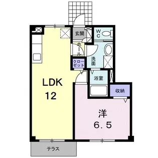 フローレンス【1階】の間取り