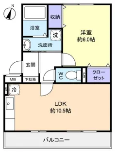 グランド・ソレーユII【1階】の間取り