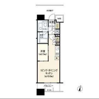 パークアクシス仙台西公園【10階】の間取り