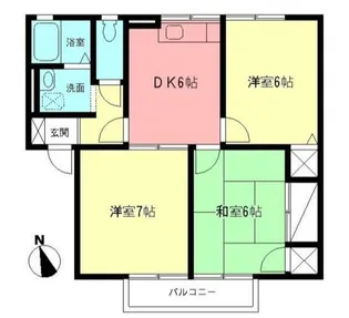 神奈川県小田原市飯田岡【アパート】の間取り