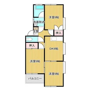 高良内コーポ【1階】の間取り