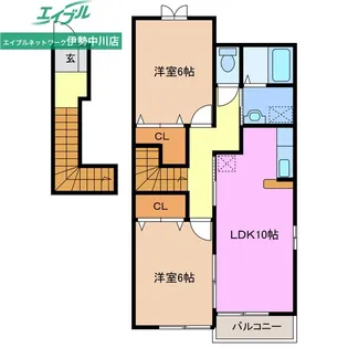 ポラリス A棟【2階】の間取り