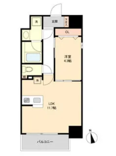 レジデンシア花の木【10階】の間取り