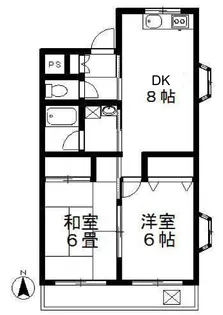 サンハイネスエース【3階】の間取り