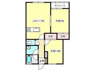 〇プライムヒルズ【1階】の間取り