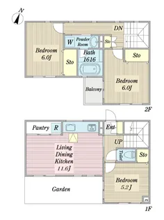 グリシーヌの間取り