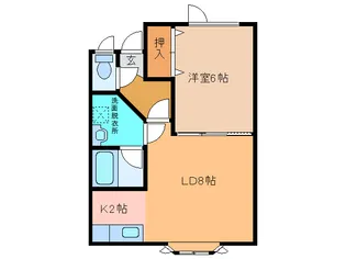 グレースハイム【1階】の間取り