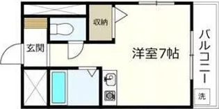 コーポ上土居【2階】の間取り