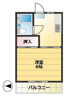 日発貫井南町コーポ【2階】の間取り