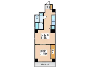 カサベ-ル【6階】の間取り