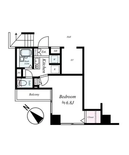 プレール日本橋三越前【10階】の間取り