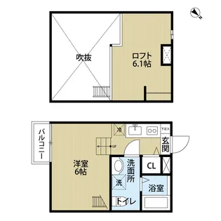 Primo検見川【2階】の間取り