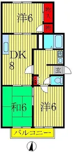 ホーメストレジデンス【2階】の間取り