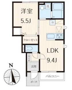 東京都世田谷区新町1【アパート】の間取り