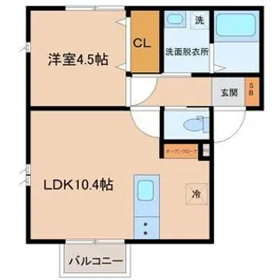 パークフォレスト長命ケ丘【1階】の間取り