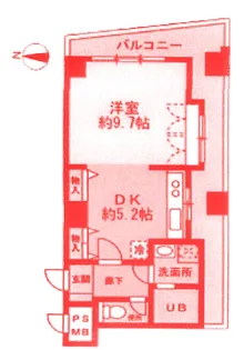 ストーク吉野町弐番館【2階】の間取り