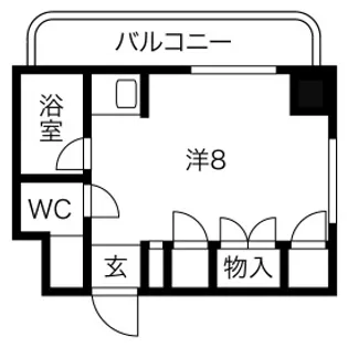 エトワール宇都宮第1【8階】の間取り