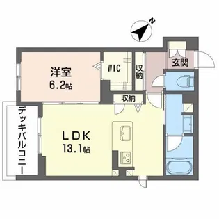 クラヴィーア【1階】の間取り