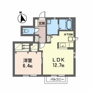 パッセルブランシェA【1階】の間取り
