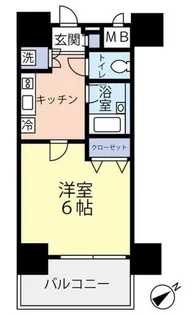 スパシエルクス府中【9階】の間取り