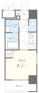 東京都江東区住吉1【マンション】の間取り