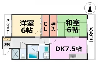 フローリーハイツ【2階】の間取り