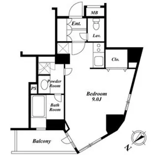 セントラルクリブ六本木1【10階】の間取り