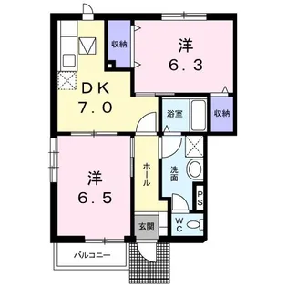 茨城県牛久市牛久町【アパート】の間取り