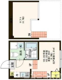 東京都足立区梅田6【アパート】の間取り