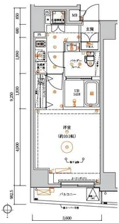 LUMEED中野坂上【6階】の間取り