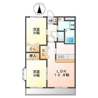 Sunny Court【2階】の間取り