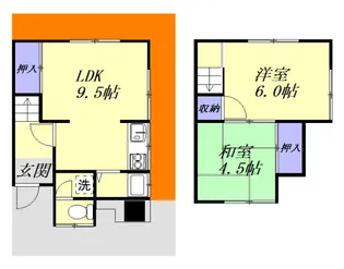 広島県広島市南区堀越3【一戸建】の間取り