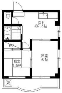 ミツエイハイツ【4階】の間取り