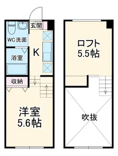 chalet+東中山【1階】の間取り