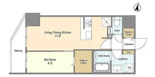 HF北千住レジデンス【4階】の間取り