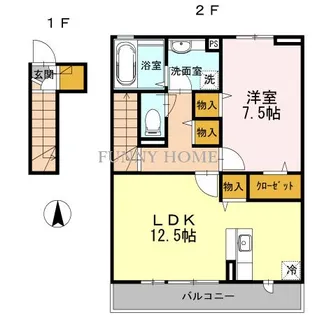 東京都世田谷区松原3【アパート】の間取り