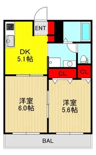 セピアコートII【2階】の間取り