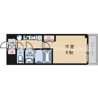 プレサンス上町台夕陽丘【2階】の間取り