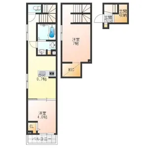 仮称)大阪市西成区花園南一丁目計画A棟【1階】の間取り