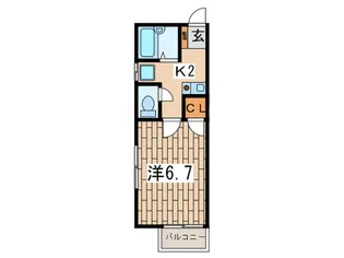 クレッセント上星川II【1階】の間取り