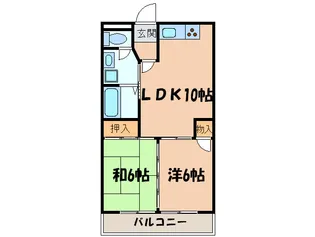 メロディーハイム【3階】の間取り