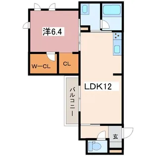 Villa CREST【3階】の間取り