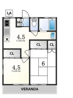 第二みつる荘【2階】の間取り