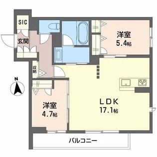 パークレジデンス香久池【3階】の間取り