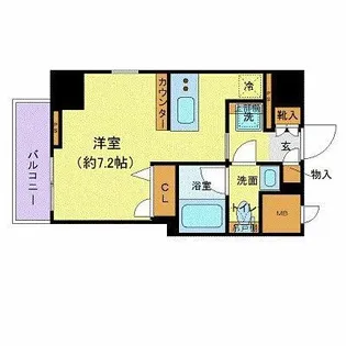 ZOOM東新宿【2階】の間取り