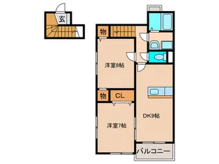 LaLaY・S C棟【2階】の間取り