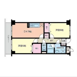 レジデンスメルベーユ【2階】の間取り