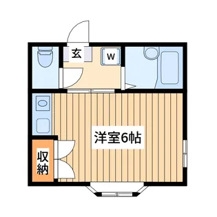 第2コーポ市瀬【2階】の間取り