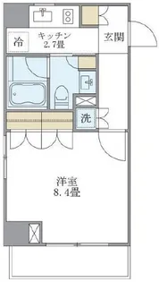 Brillia ist 白金高輪【2階】の間取り